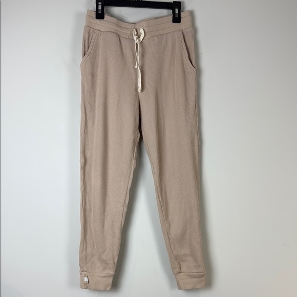 Province of Canada Cream Tan Joggers Waffle Knit Size XXS - Picture 1 of 9